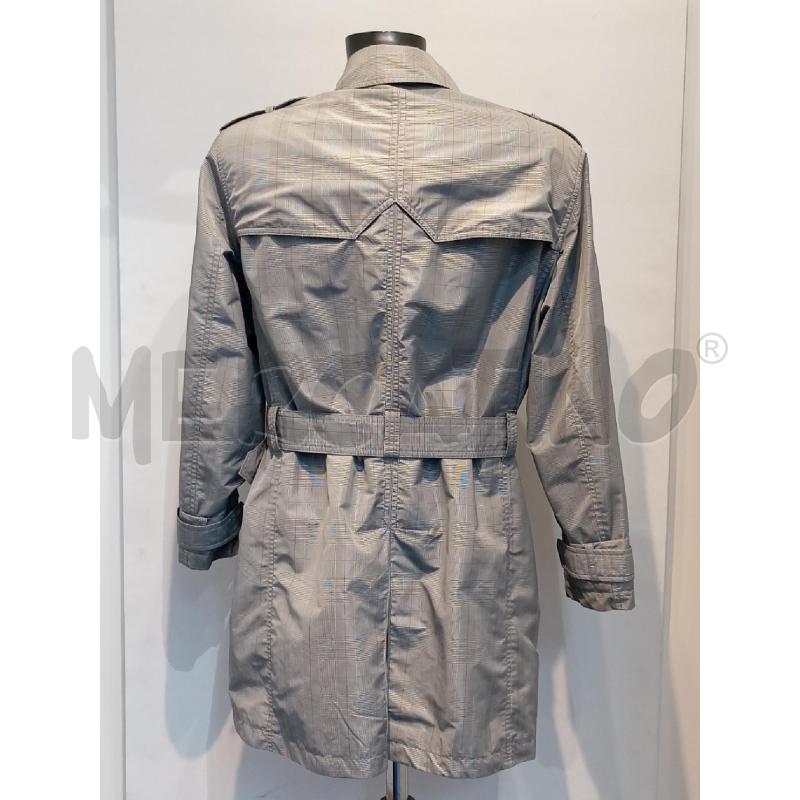 TRENCH DONNA BEN SHERMAN GRIGIO QUADRI | Mercatino dell'Usato Moncalieri bengasi 2
