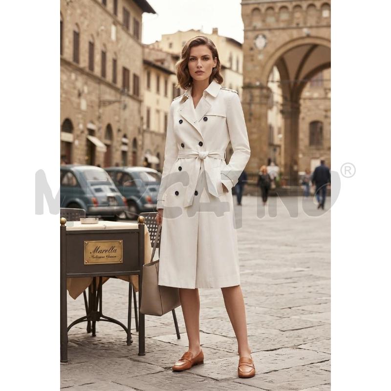 TRENCH DONNA MARELLA BEIGE CHIARO DOPPIO PETTO | Mercatino dell'Usato Moncalieri bengasi 1