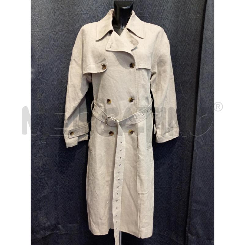 TRENCH DONNA MICHEL KORS BEIGE LINO DOPPIOPETTO | Mercatino dell'Usato Moncalieri bengasi 1