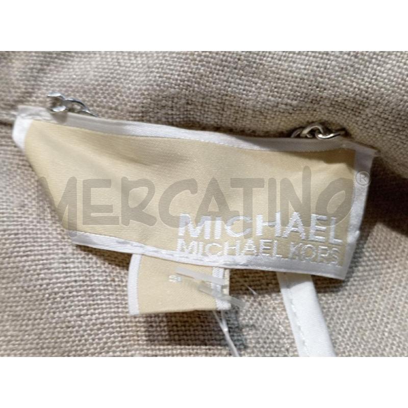 TRENCH DONNA MICHEL KORS BEIGE LINO DOPPIOPETTO | Mercatino dell'Usato Moncalieri bengasi 5