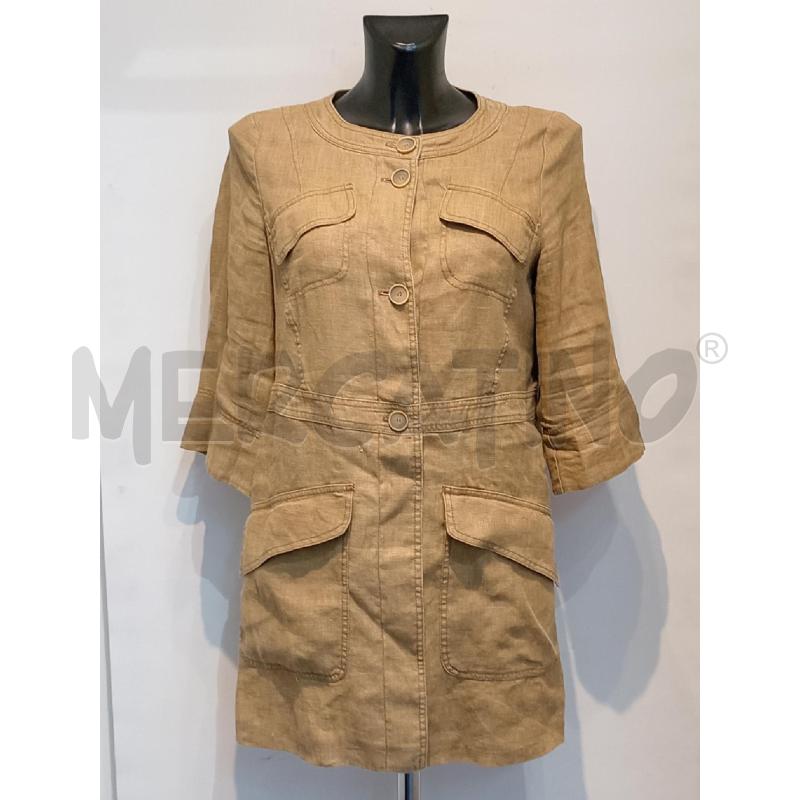 TRENCH DONNA PENNY BLACK MARRONE LINO | Mercatino dell'Usato Moncalieri bengasi 1