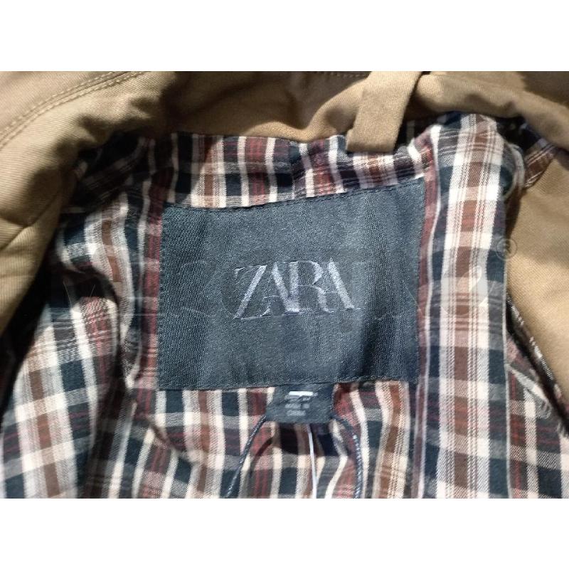 TRENCH DONNA ZARA MARRONE INTERNO QUADRETTI | Mercatino dell'Usato Moncalieri bengasi 5