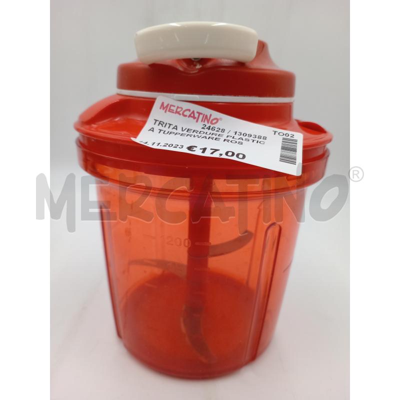 TRITA VERDURE PLASTICA TUPPERWARE ROSSO