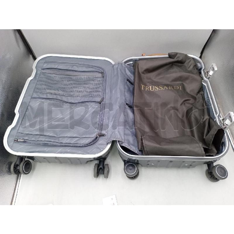 TROLLEY TRUSSARDI GRIGIO SCURO  CON COPERTURA  | Mercatino dell'Usato Moncalieri bengasi 3