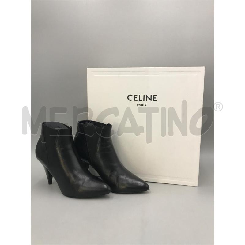 TRONCHETTO CELINE NERO TACCO CONO  | Mercatino dell'Usato Moncalieri bengasi 1