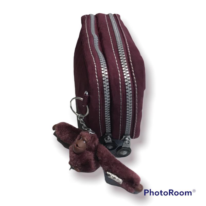TROUSSE KIPLING BORDEAUX SCIMMIETTA | Mercatino dell'Usato Moncalieri  bengasi
