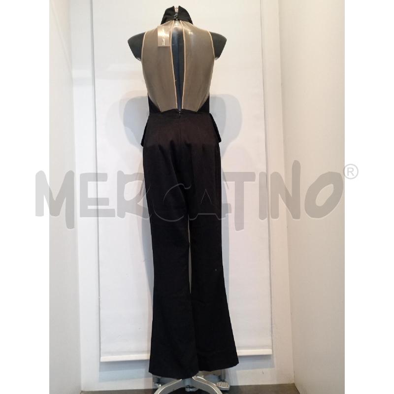TUTA DONNA ELISABETTA FRANCHI NERA CON RETINA BEIGE | Mercatino dell'Usato Moncalieri bengasi 2