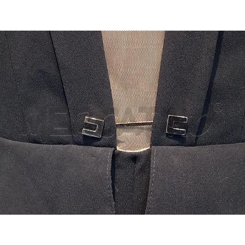 TUTA DONNA ELISABETTA FRANCHI NERA CON RETINA BEIGE | Mercatino dell'Usato Moncalieri bengasi 4