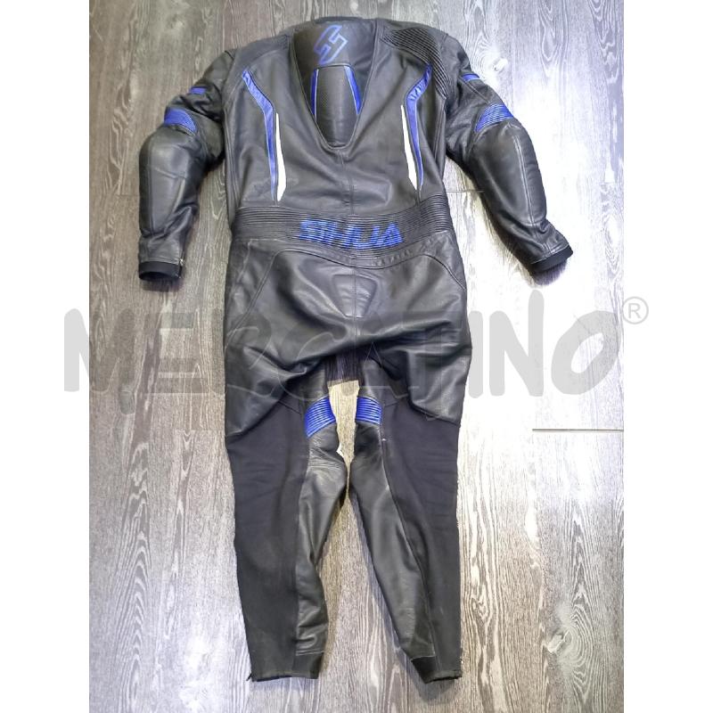 TUTA MOTO SHUA NERA DETTAGLI BLU | Mercatino dell'Usato Moncalieri bengasi 2
