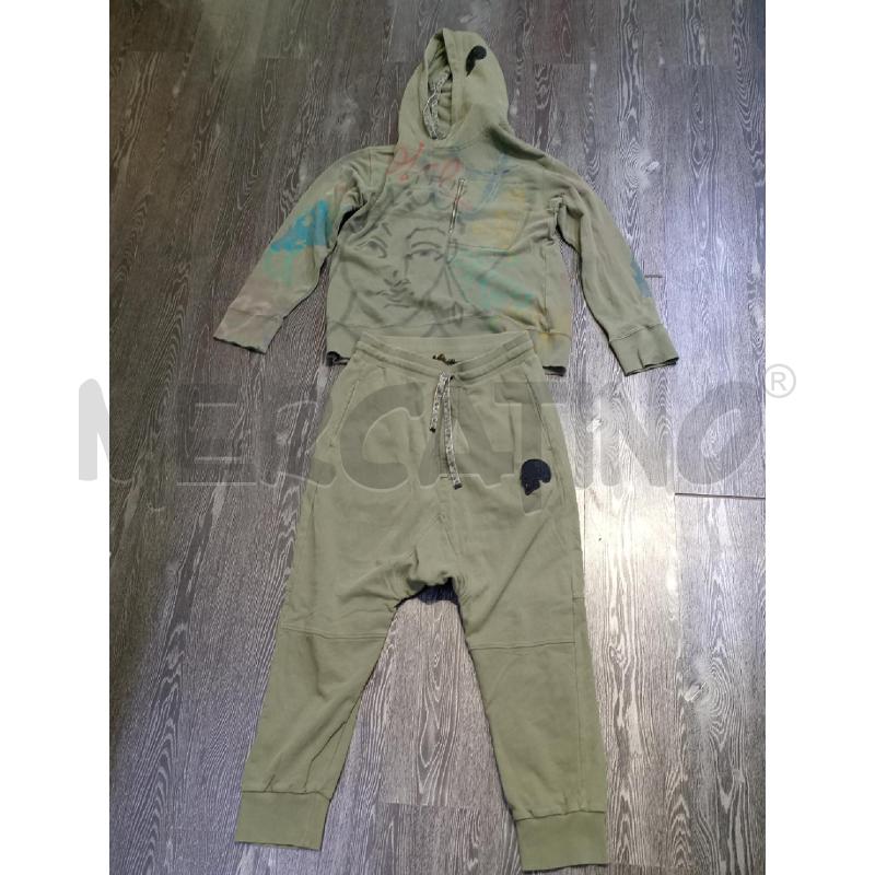 TUTA UOMO GABRIELE PASINI VERDE MILITARE CON TESCHIO | Mercatino dell'Usato Moncalieri bengasi 1