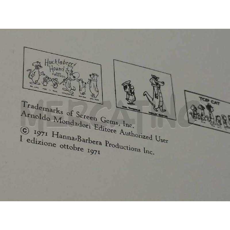 TUTTI A JELLYSTONE HANNA BARBERA 1 EDIZIONE MONDADORI 1971  | Mercatino dell'Usato Moncalieri bengasi 2