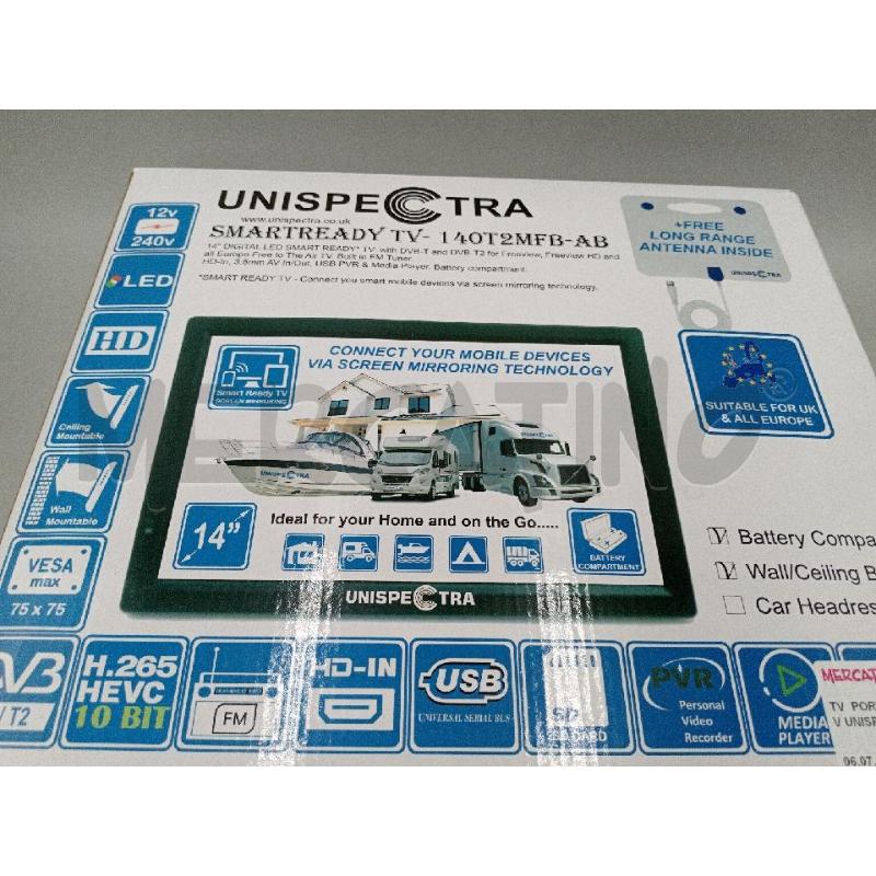 TV  PORTATILE 12V/220V UNISPERCTRA PER CAMPER AUTO ECC... | Mercatino dell'Usato Moncalieri bengasi 2