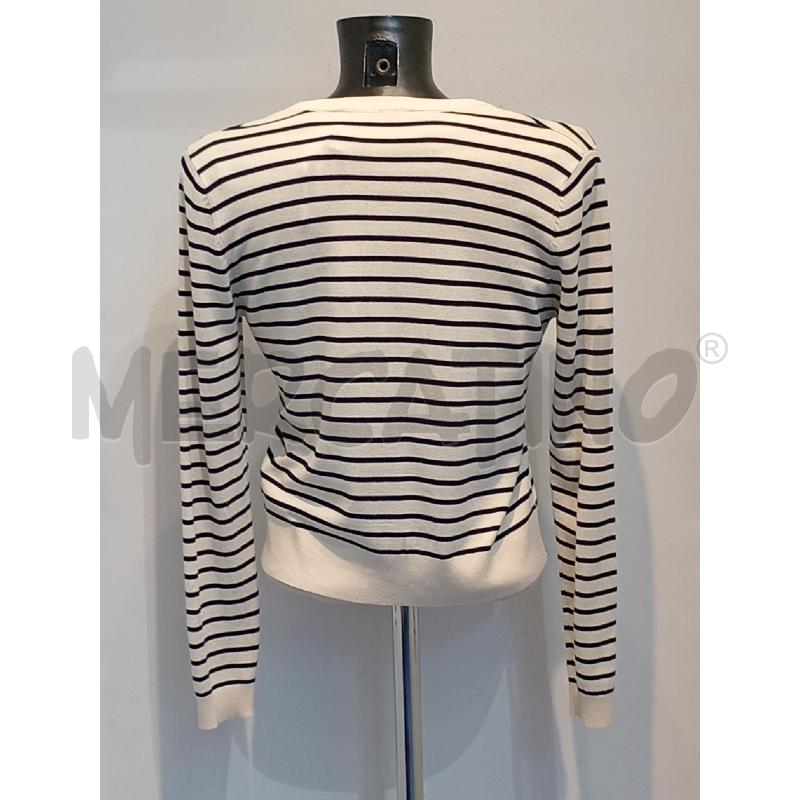 TWIN SET ZARA BEIGE RIGHE NERE | Mercatino dell'Usato Moncalieri bengasi 2