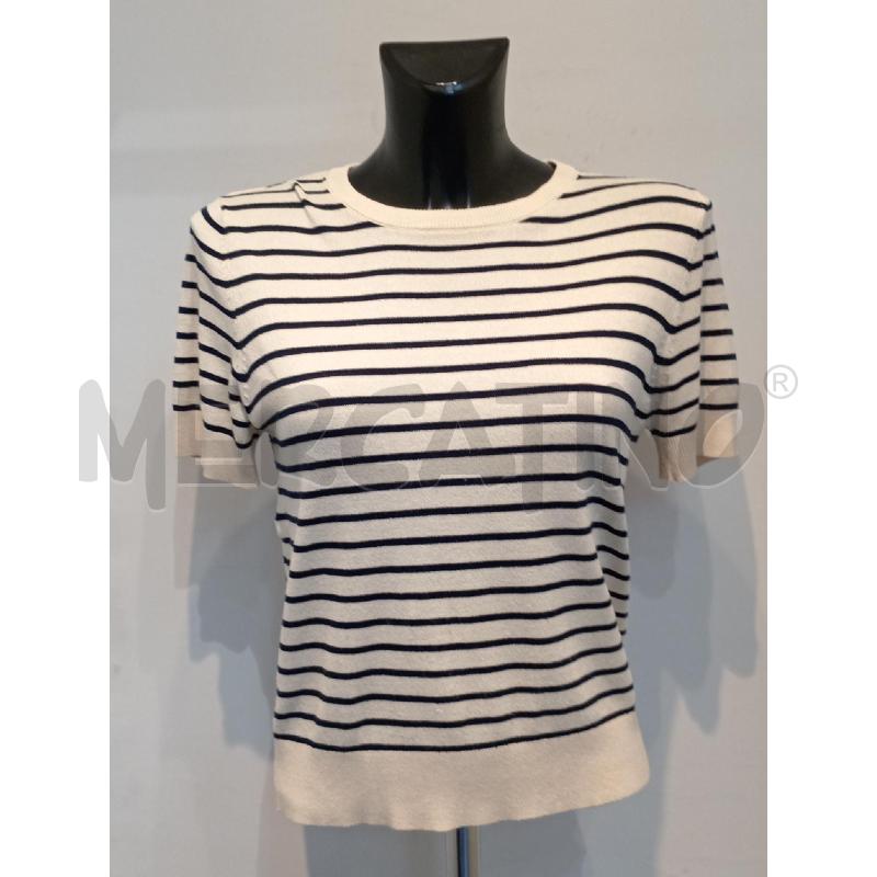 TWIN SET ZARA BEIGE RIGHE NERE | Mercatino dell'Usato Moncalieri bengasi 3