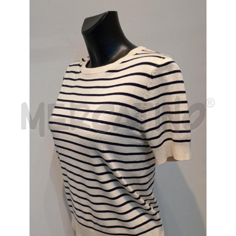 TWIN SET ZARA BEIGE RIGHE NERE | Mercatino dell'Usato Moncalieri bengasi 4