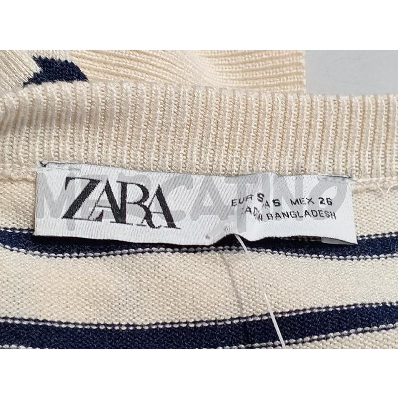 TWIN SET ZARA BEIGE RIGHE NERE | Mercatino dell'Usato Moncalieri bengasi 5