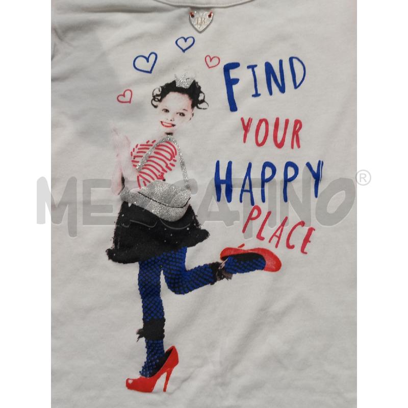 T SHIRT BAMBINA HARMONT&BLAINE BIANCA HAPPY  | Mercatino dell'Usato Moncalieri bengasi 3