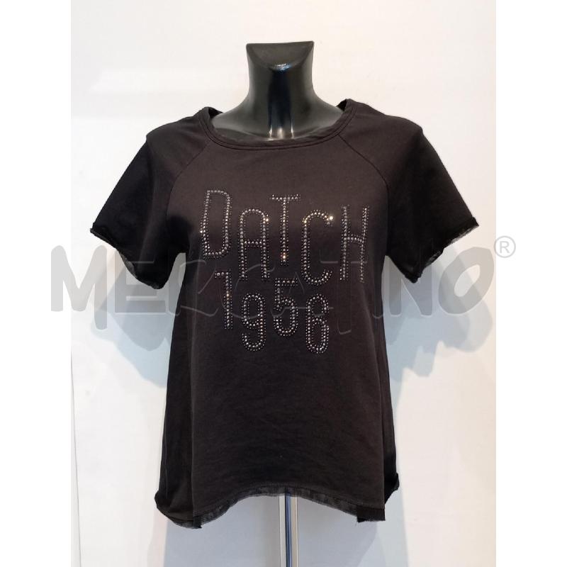 T SHIRT DONNA DATCH NERA CON SCRITTA STRASS  | Mercatino dell'Usato Moncalieri bengasi 1
