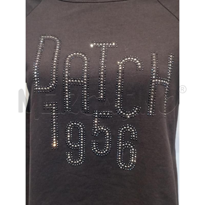 T SHIRT DONNA DATCH NERA CON SCRITTA STRASS  | Mercatino dell'Usato Moncalieri bengasi 4