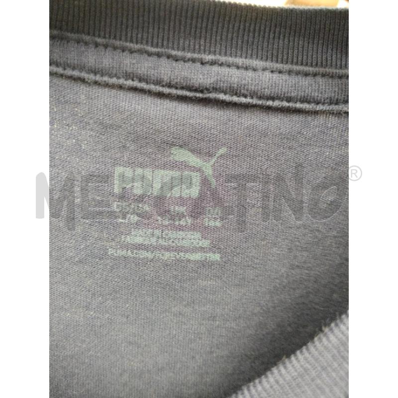 T SHIRT DONNA PUMA BLU LOGO BIANCO  | Mercatino dell'Usato Moncalieri bengasi 4