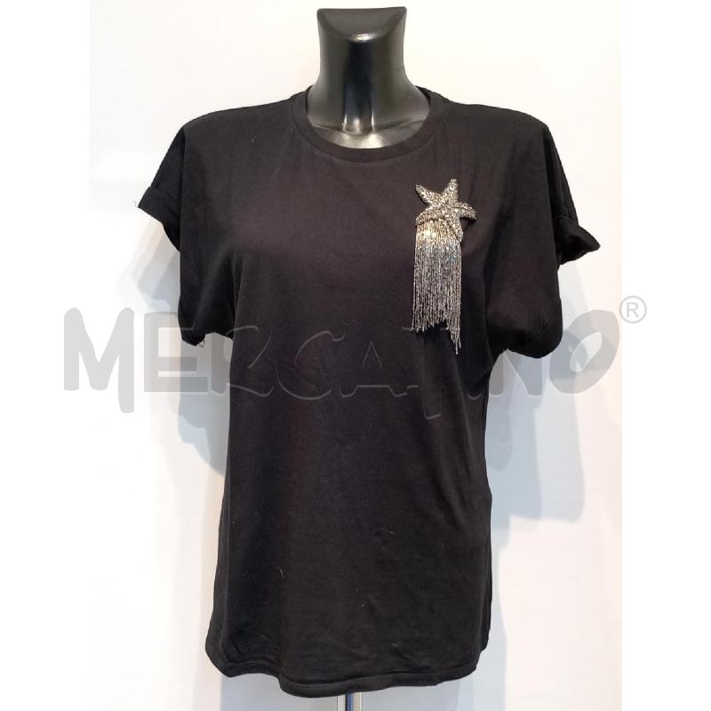 T SHIRT DONNA TWINSET NERA CON STELLA STRASS  | Mercatino dell'Usato Moncalieri bengasi 1