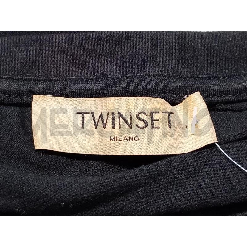 T SHIRT DONNA TWINSET NERA CON STELLA STRASS  | Mercatino dell'Usato Moncalieri bengasi 5