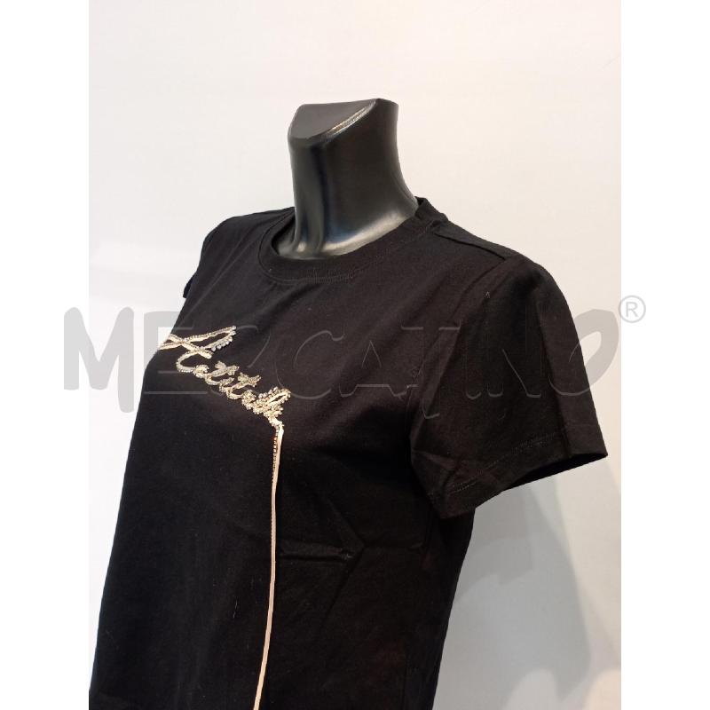 T SHIRT DONNA TWINSET NERA SCRITTA BEIGE  | Mercatino dell'Usato Moncalieri bengasi 4