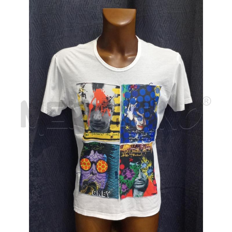 T SHIRT UOMO DANIELE ALESSANDRINI BIANCA CON 4 FOTOSTAMPA | Mercatino dell'Usato Moncalieri bengasi 1