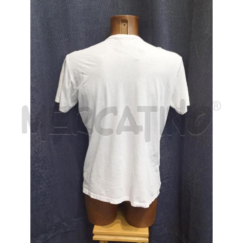 T SHIRT UOMO DANIELE ALESSANDRINI BIANCA CON 4 FOTOSTAMPA | Mercatino dell'Usato Moncalieri bengasi 2