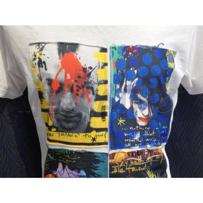 T SHIRT UOMO DANIELE ALESSANDRINI BIANCA CON 4 FOTOSTAMPA | Mercatino dell'Usato Moncalieri bengasi 3