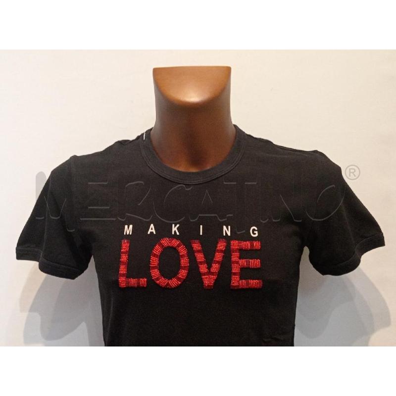 T SHIRT UOMO DOLCE&GABBANA NERA SCRITTA LOVE ROSSA  | Mercatino dell'Usato Moncalieri bengasi 4