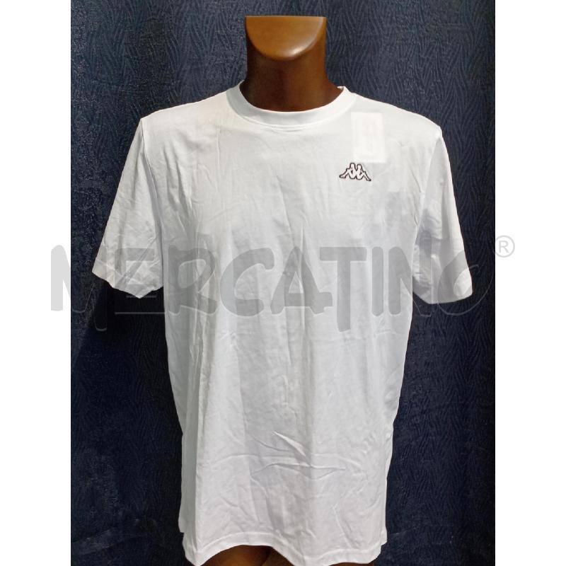 T SHIRT UOMO KAPPA BIANCA  | Mercatino dell'Usato Moncalieri bengasi 1