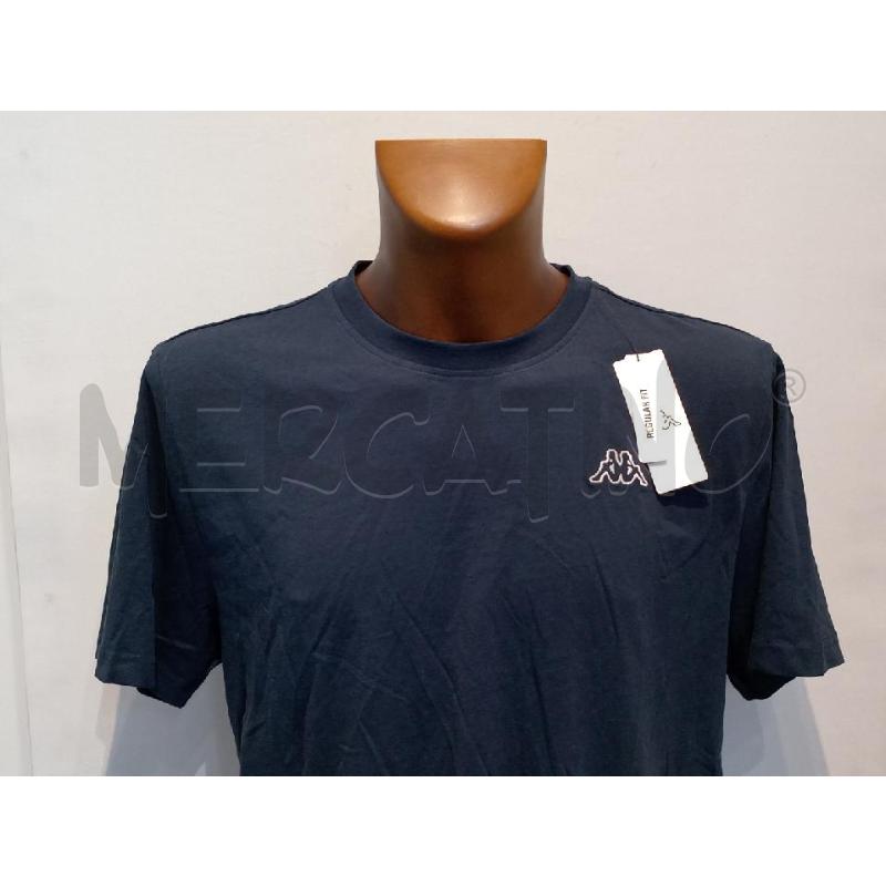 T SHIRT UOMO KAPPA BLU LOGO BIANCO  | Mercatino dell'Usato Moncalieri bengasi 4