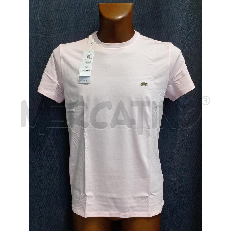 T SHIRT UOMO LACOSTE ROSA  | Mercatino dell'Usato Moncalieri bengasi 1