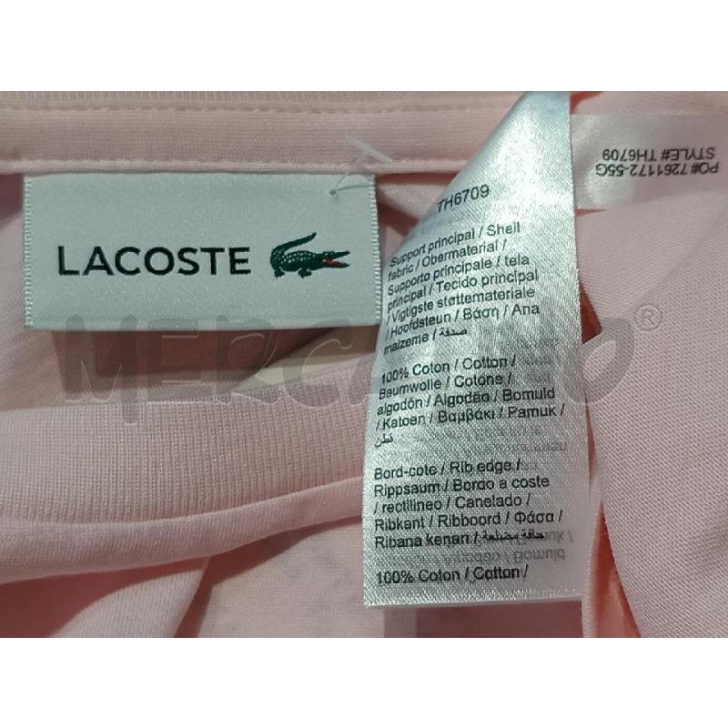 T SHIRT UOMO LACOSTE ROSA  | Mercatino dell'Usato Moncalieri bengasi 5