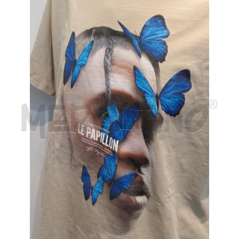 T SHIRT UOMO MISTER TEE BEIGE LE PAPILLON  | Mercatino dell'Usato Moncalieri bengasi 4