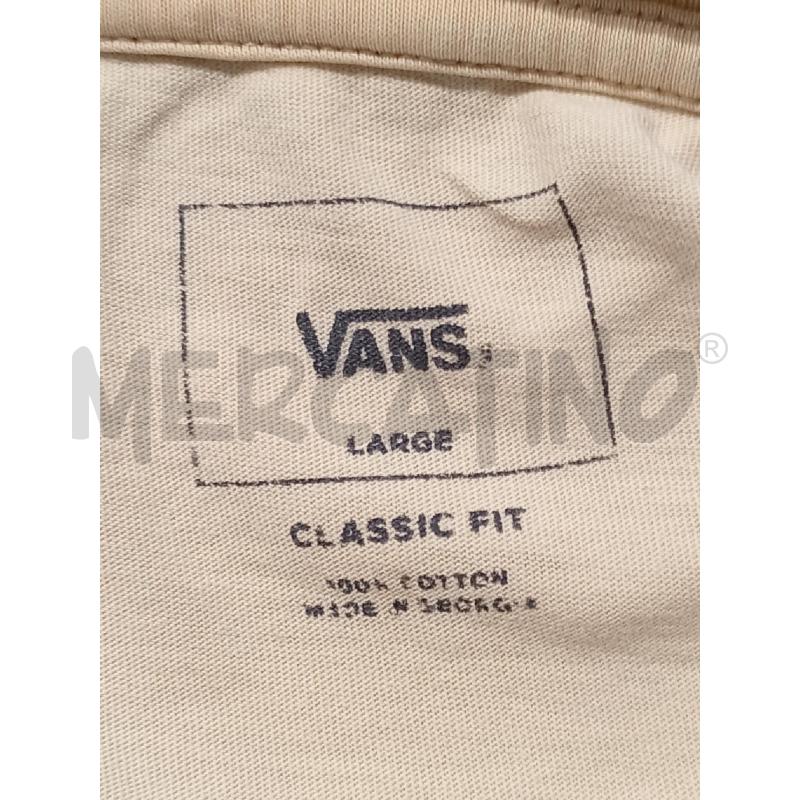 T SHIRT UOMO VANS BEIGE LOGO BLU  | Mercatino dell'Usato Moncalieri bengasi 5