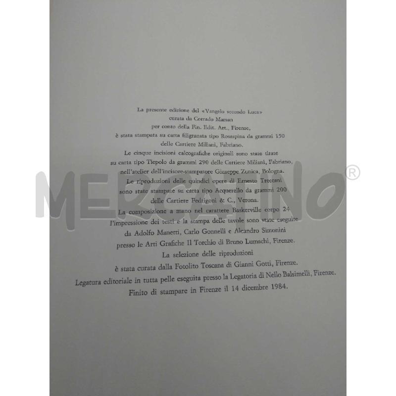 VANGELO SECONDO LUCA CORRADO MARSAN RILEGATO PELLE  | Mercatino dell'Usato Moncalieri bengasi 3