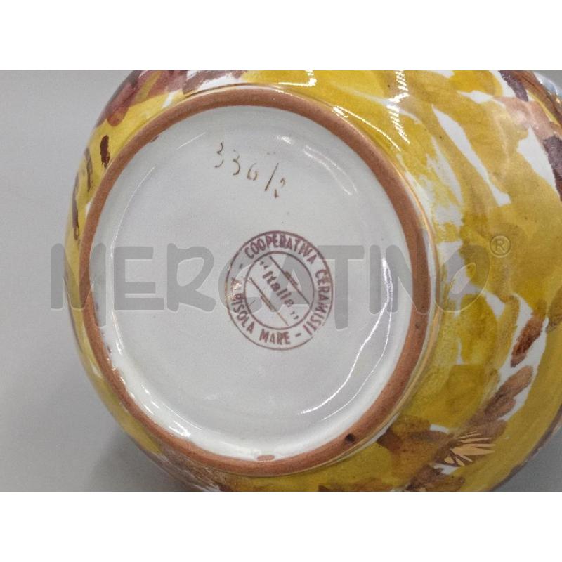 VASETTO CERAMICA ALBISOLA MANICI DORATI  | Mercatino dell'Usato Moncalieri bengasi 5