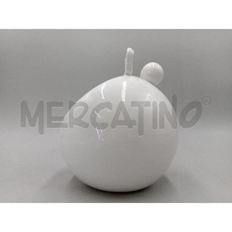 VASETTO CERAMICA BIANCA PAPALLA PHILCO SFERICO  | Mercatino dell'Usato Moncalieri bengasi 3