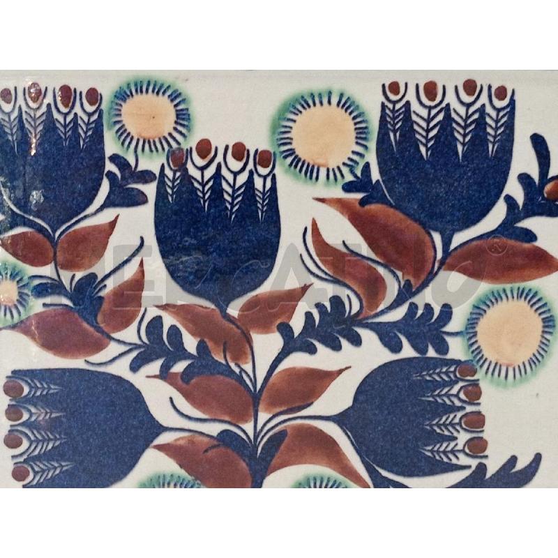VASETTO CERAMICA DENMARK DECORO FIORI FORMA RETTANGOLARE  | Mercatino dell'Usato Moncalieri bengasi 4