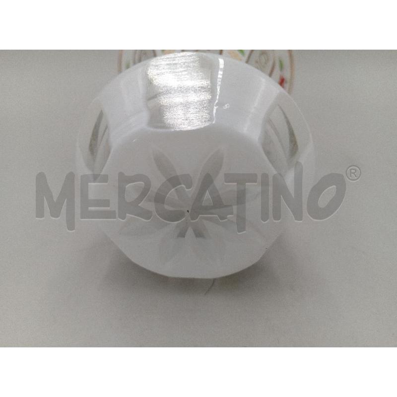VASETTO VETRO STILE BOHEMIA BIANCO C/DECORO FLOREALE  | Mercatino dell'Usato Moncalieri bengasi 2