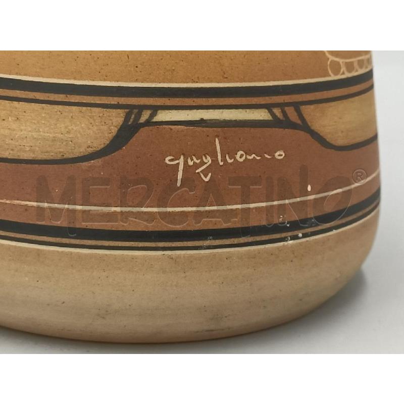 VASO CERAMICA ARREDAMENTO C/FIRFMA LATERALE E BORDO SBECCATO  | Mercatino dell'Usato Moncalieri bengasi 3