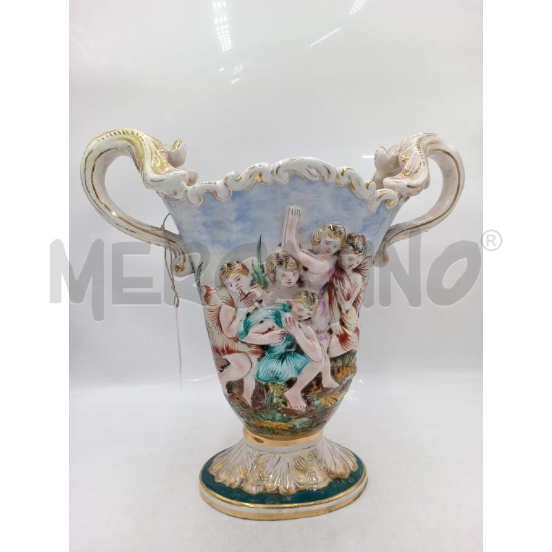 VASO CERAMICA CAPODIMONTE H. 38 | Mercatino dell'Usato Moncalieri bengasi 1