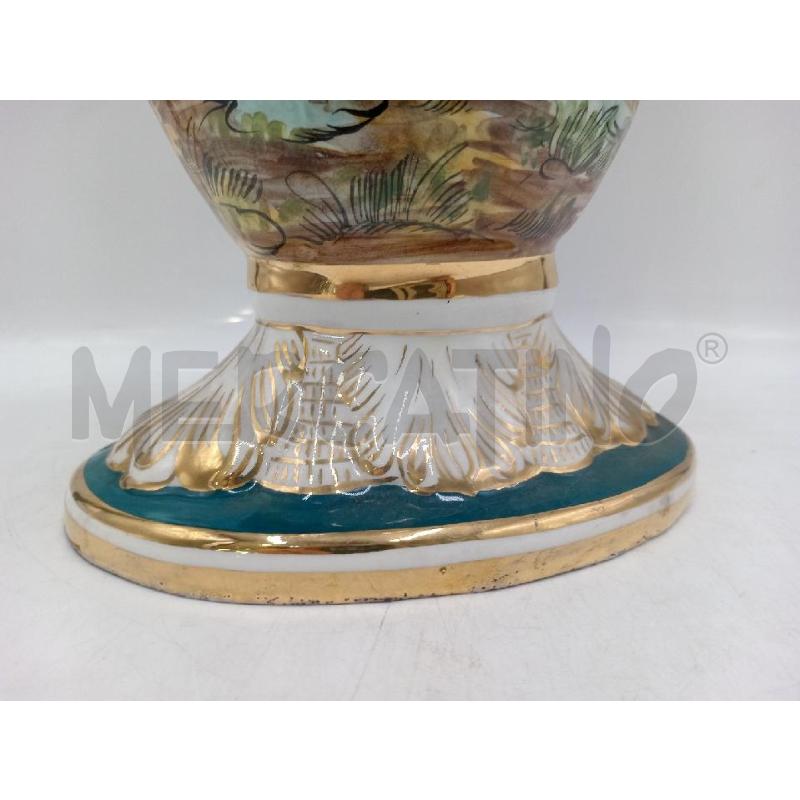 VASO CERAMICA CAPODIMONTE H. 38 | Mercatino dell'Usato Moncalieri bengasi 4