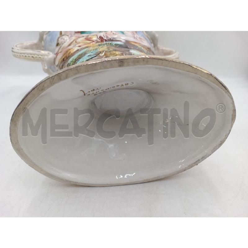 VASO CERAMICA CAPODIMONTE H. 38 | Mercatino dell'Usato Moncalieri bengasi 5