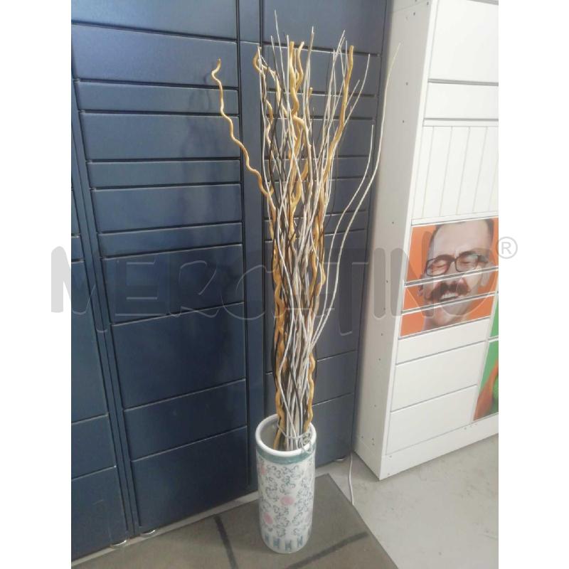 VASO CERAMICA CINA CON MAZZO RAMI SECCHI | Mercatino dell'Usato Moncalieri bengasi 1