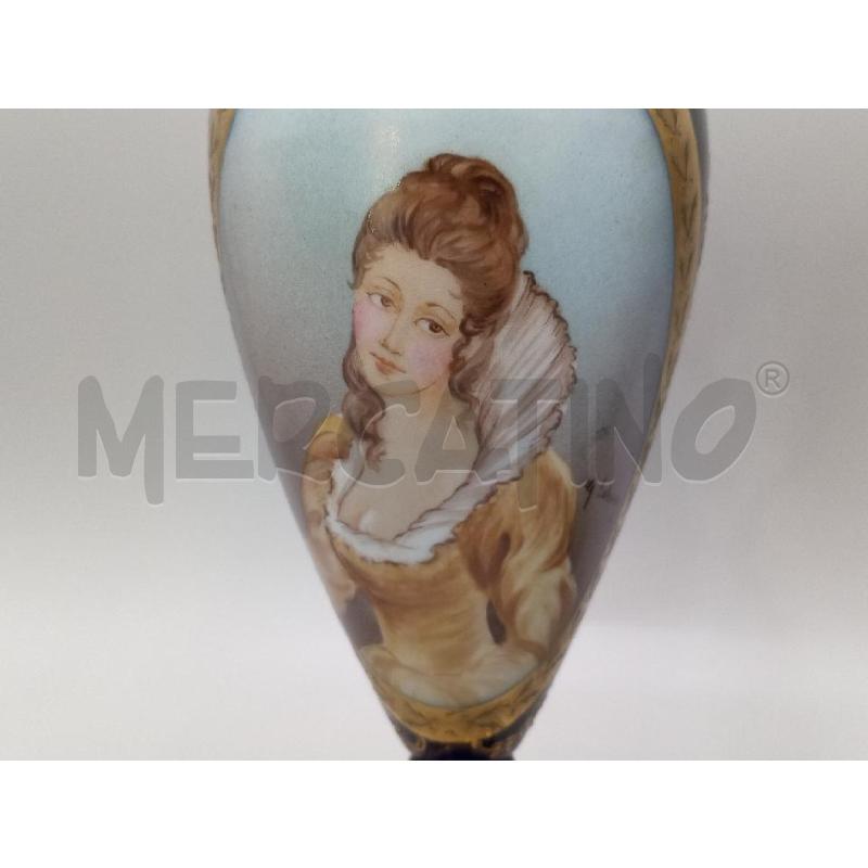 VASO CERAMICA COPPIA DIPINTO DONNE DI UNA VOLTA FIRMATE | Mercatino dell'Usato Moncalieri bengasi 2