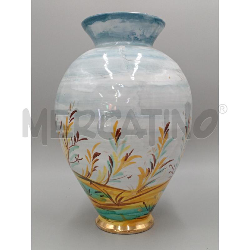 VASO CERAMICA DIPINTA SERENATA ALTO CM 37 | Mercatino dell'Usato Moncalieri bengasi 2