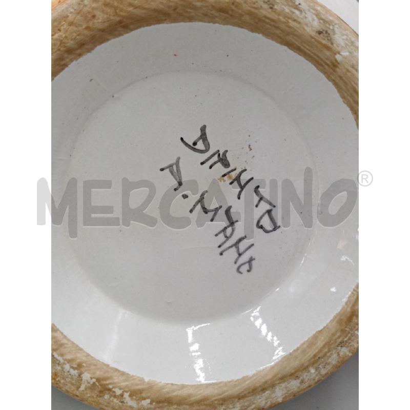 VASO CERAMICA DOPPI MANICI C/COPERCHIO E DECORO FIORI  | Mercatino dell'Usato Moncalieri bengasi 2